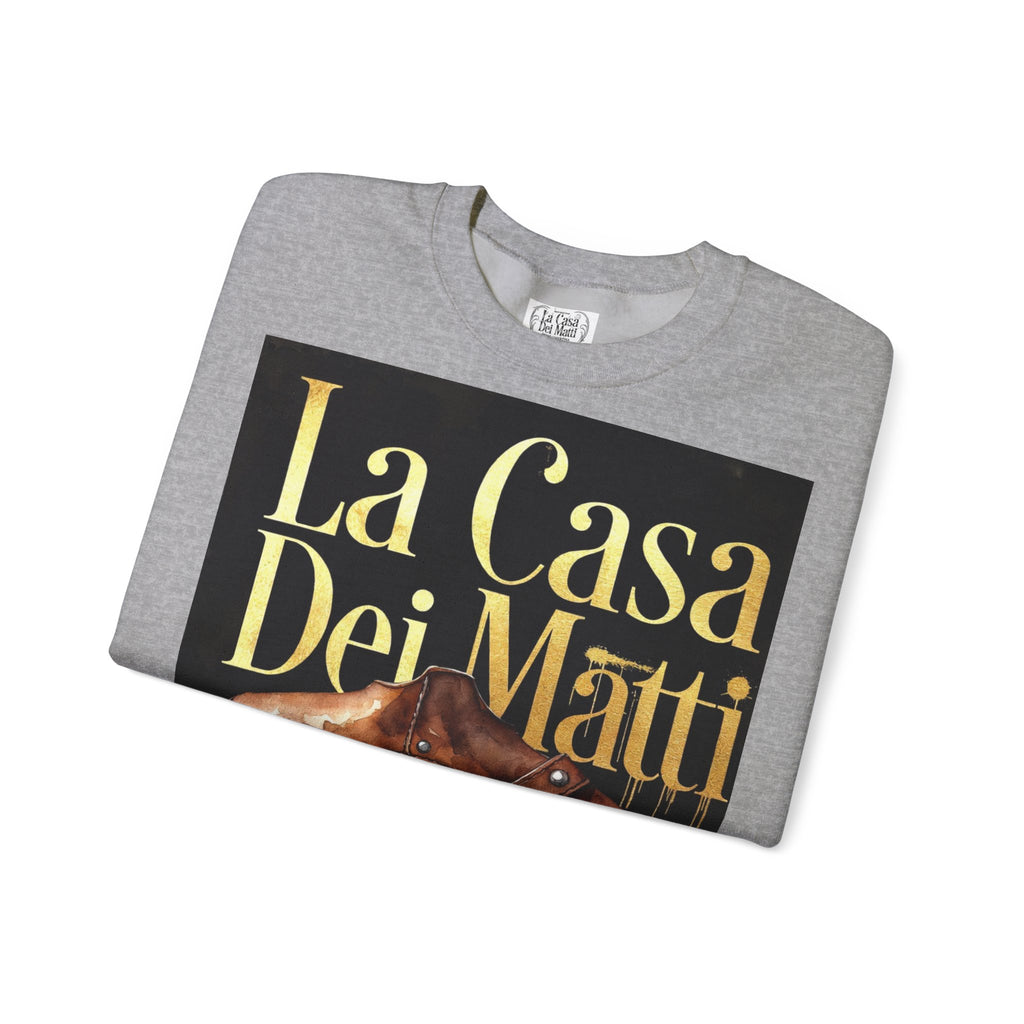 La Casa Dei Matti Crewneck Sweatshirt — Vintage Italian Gothic Graphic Pullover
