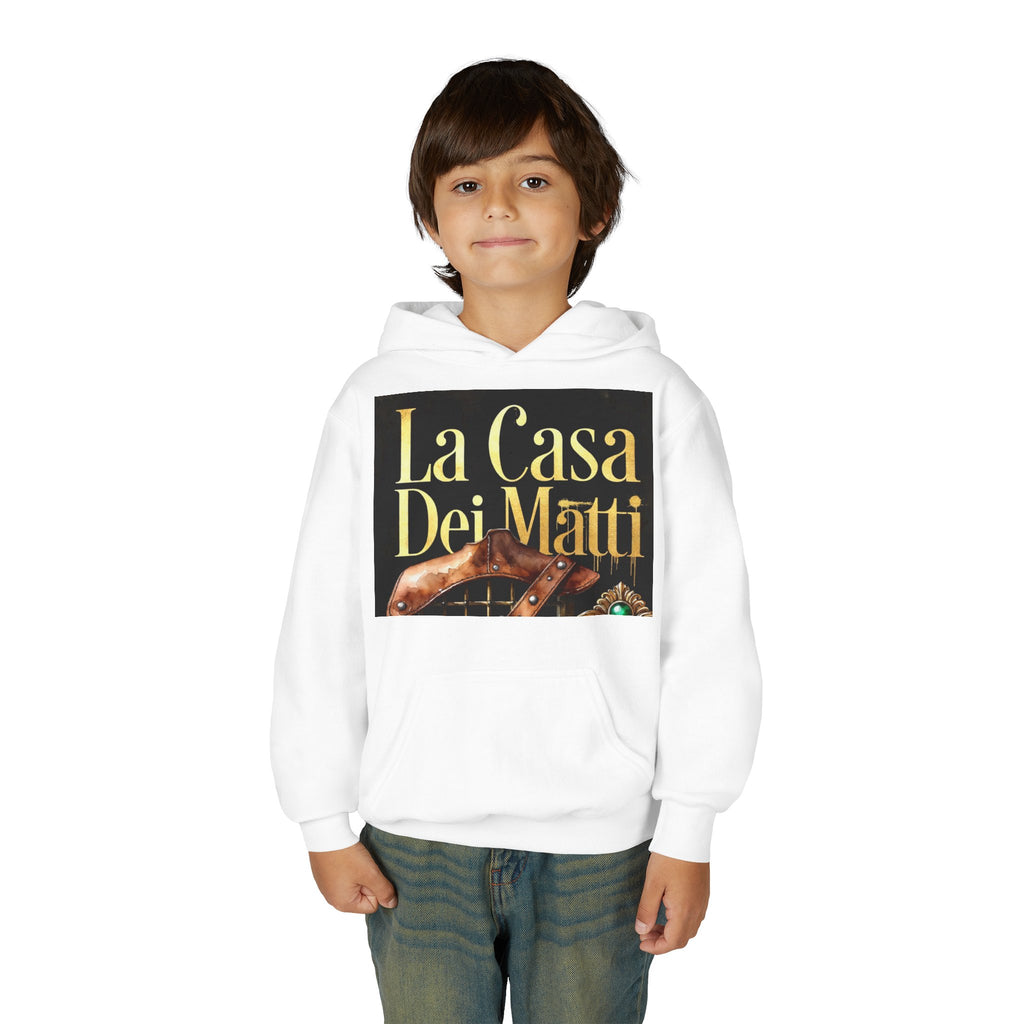La Casa Dei Matti Youth Hoodie — Vintage Italian Poster Design
