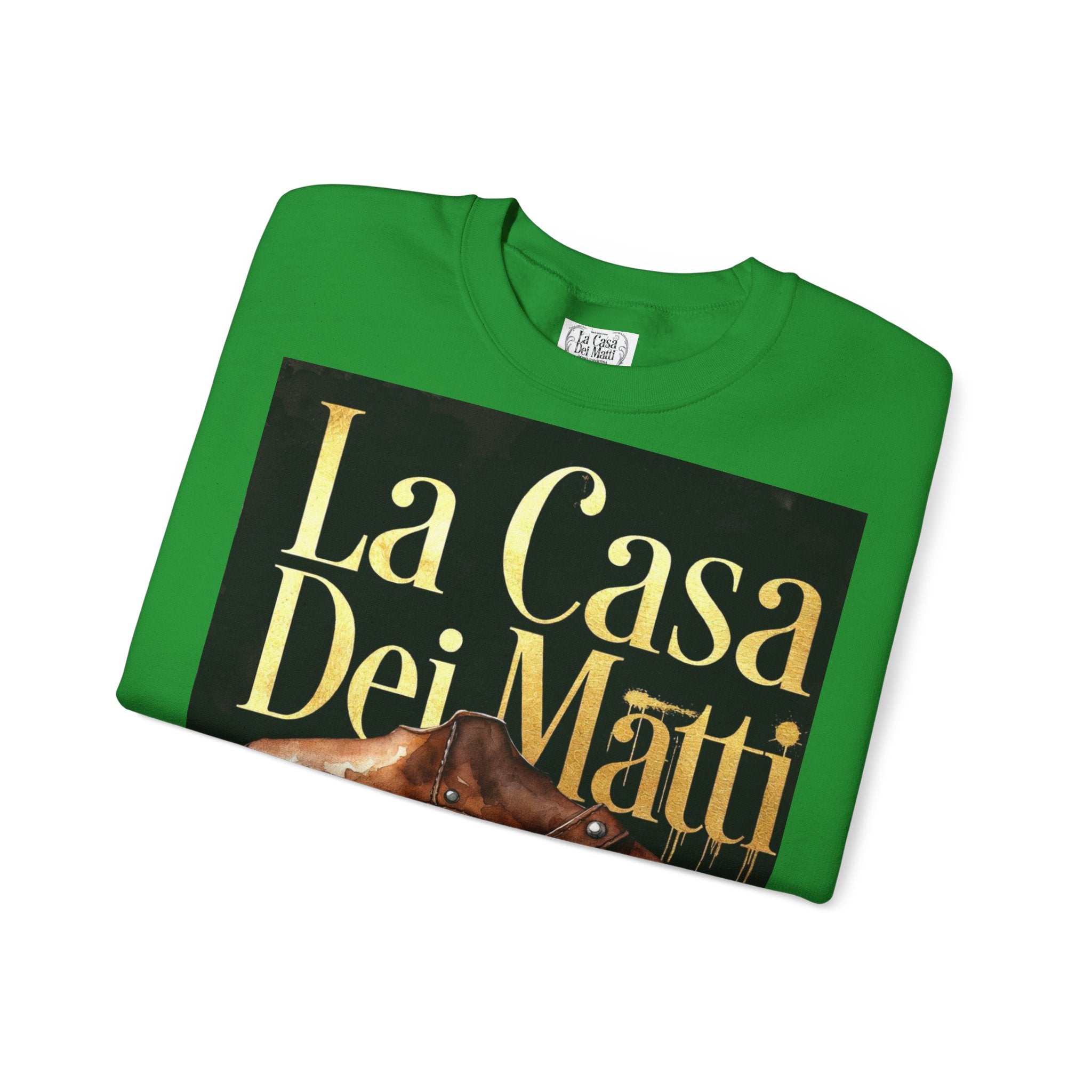 La Casa Dei Matti Crewneck Sweatshirt — Vintage Italian Gothic Graphic Pullover