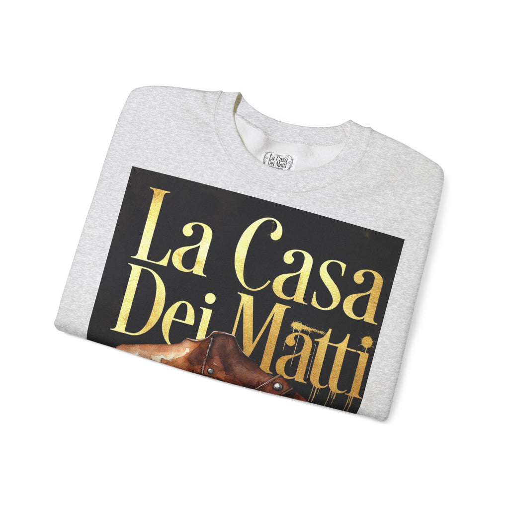 La Casa Dei Matti Crewneck Sweatshirt — Vintage Italian Gothic Graphic Pullover