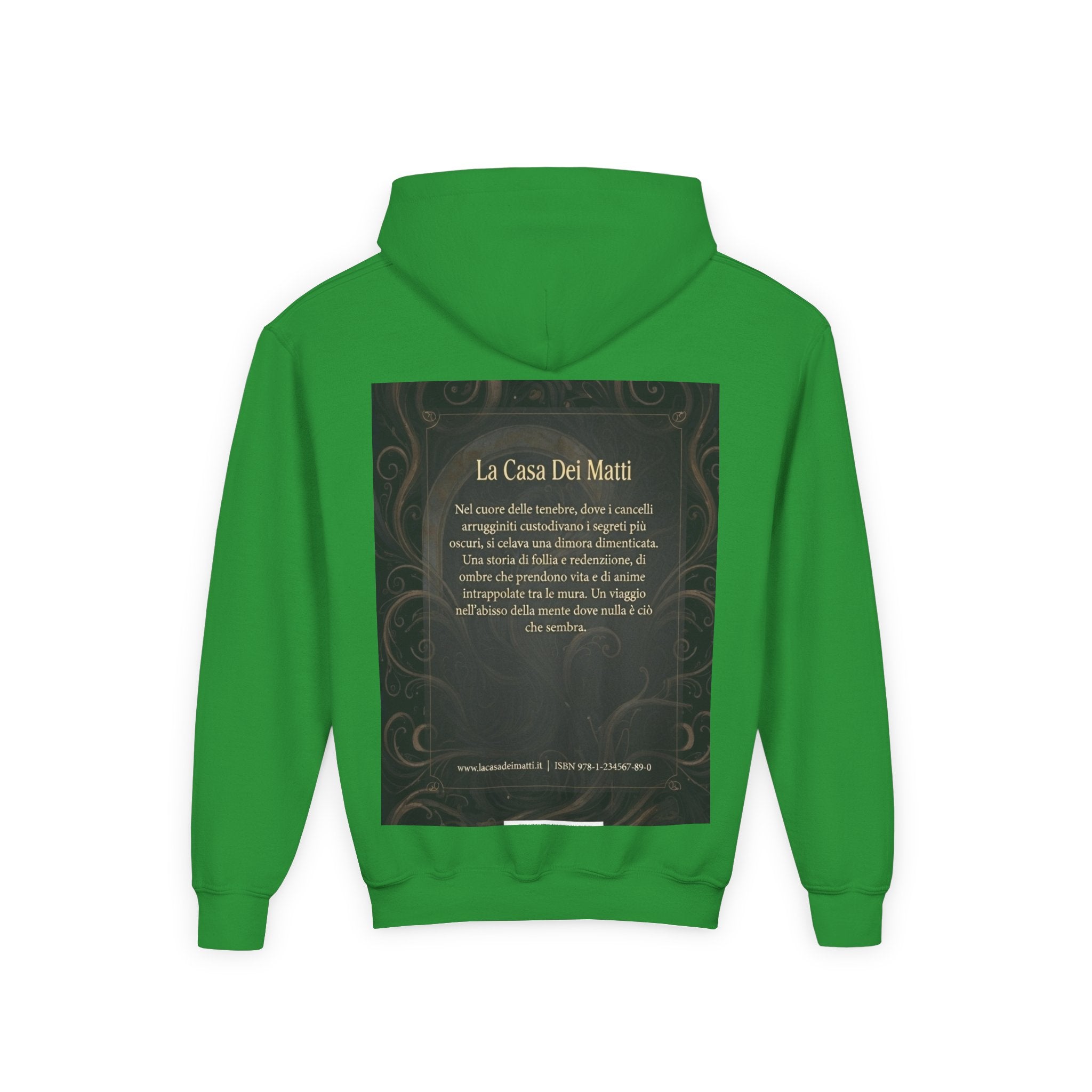 La Casa Dei Matti Hoodie — Vintage Italian Quote Graphic Youth Hoodie