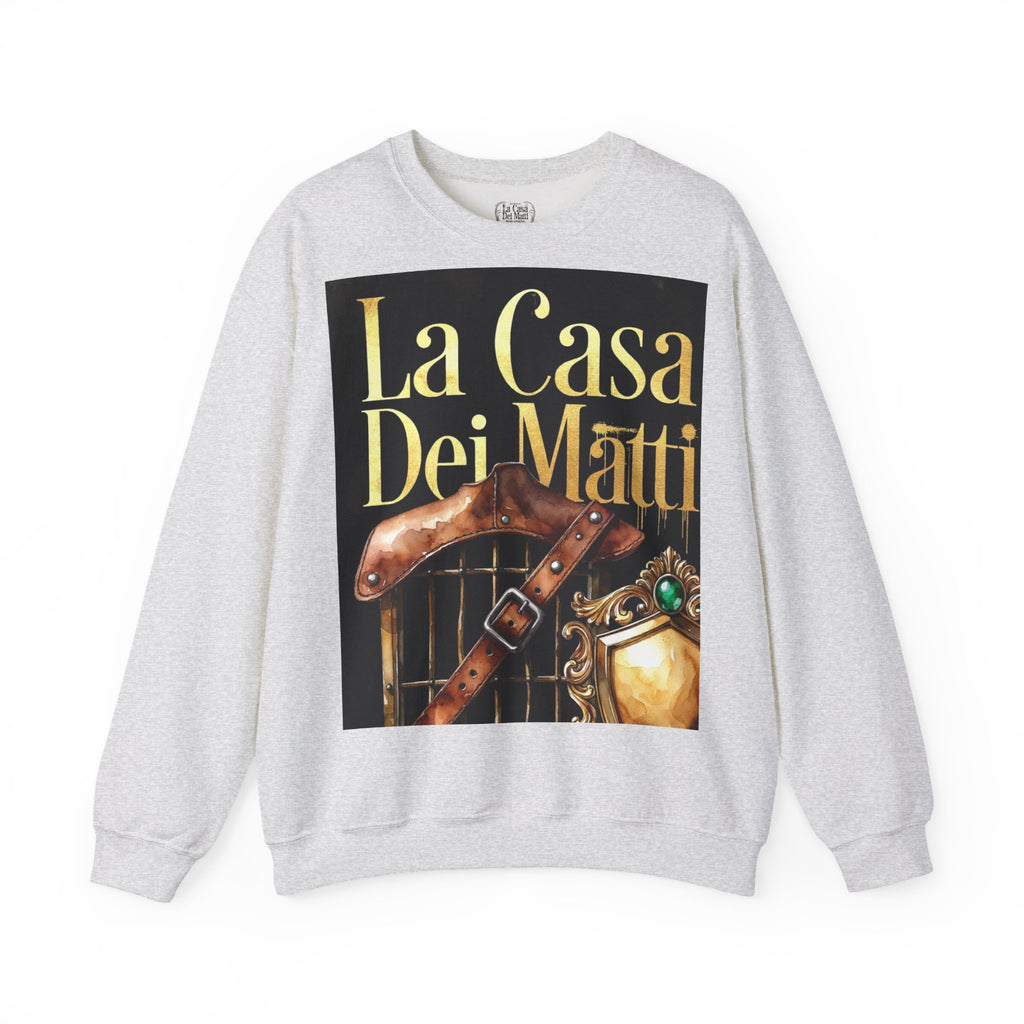 La Casa Dei Matti Crewneck Sweatshirt — Vintage Italian Gothic Graphic Pullover