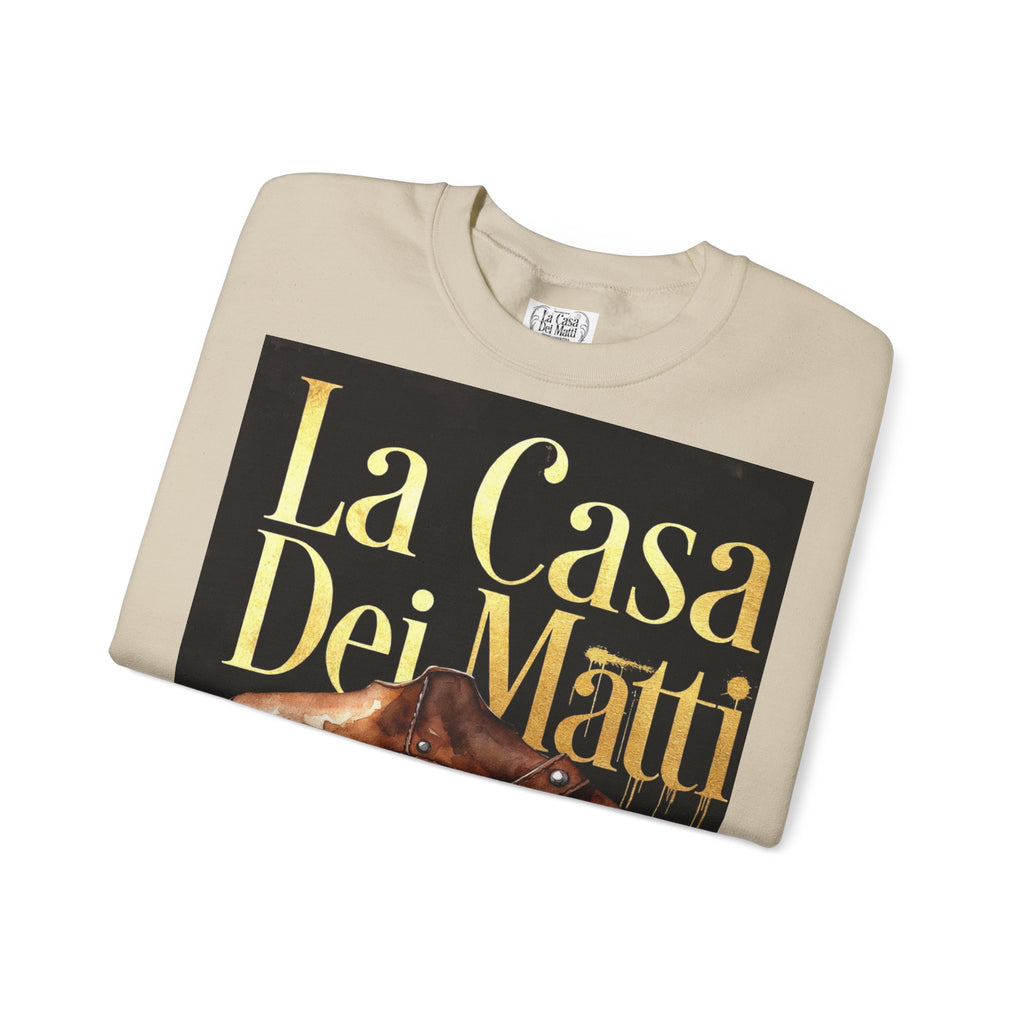 La Casa Dei Matti Crewneck Sweatshirt — Vintage Italian Gothic Graphic Pullover