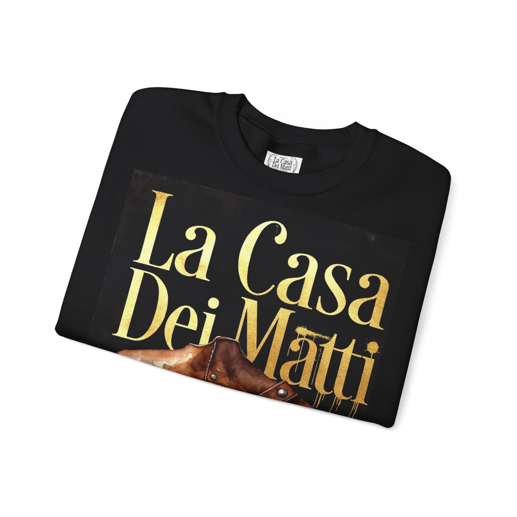 La Casa Dei Matti Crewneck Sweatshirt — Vintage Italian Gothic Graphic Pullover