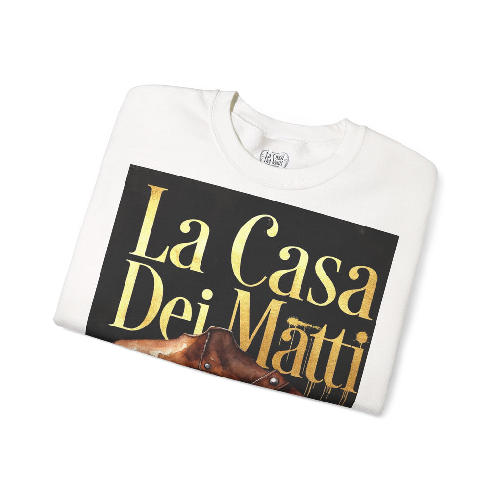 La Casa Dei Matti Crewneck Sweatshirt — Vintage Italian Gothic Graphic Pullover