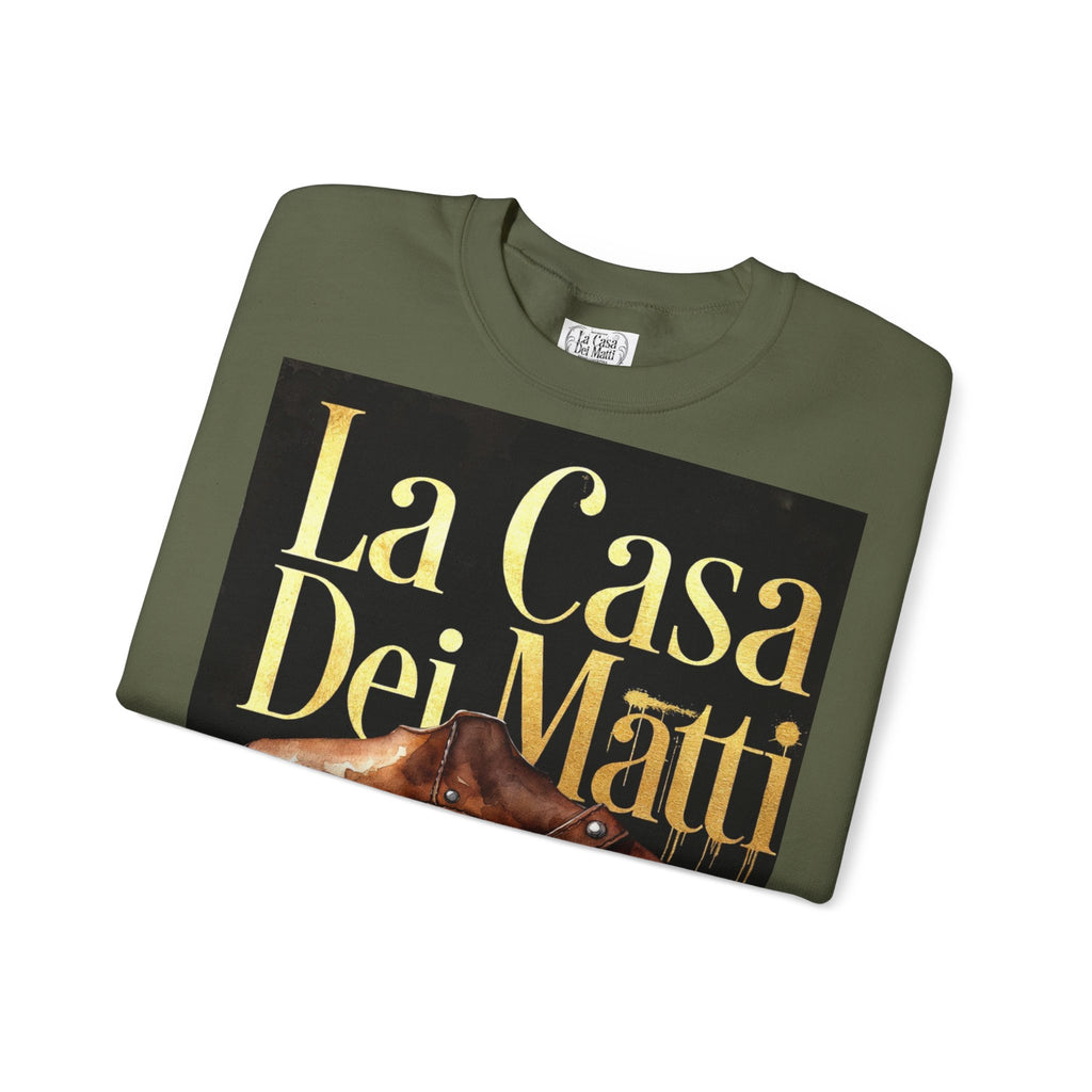 La Casa Dei Matti Crewneck Sweatshirt — Vintage Italian Gothic Graphic Pullover