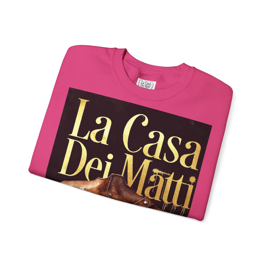 La Casa Dei Matti Crewneck Sweatshirt — Vintage Italian Gothic Graphic Pullover