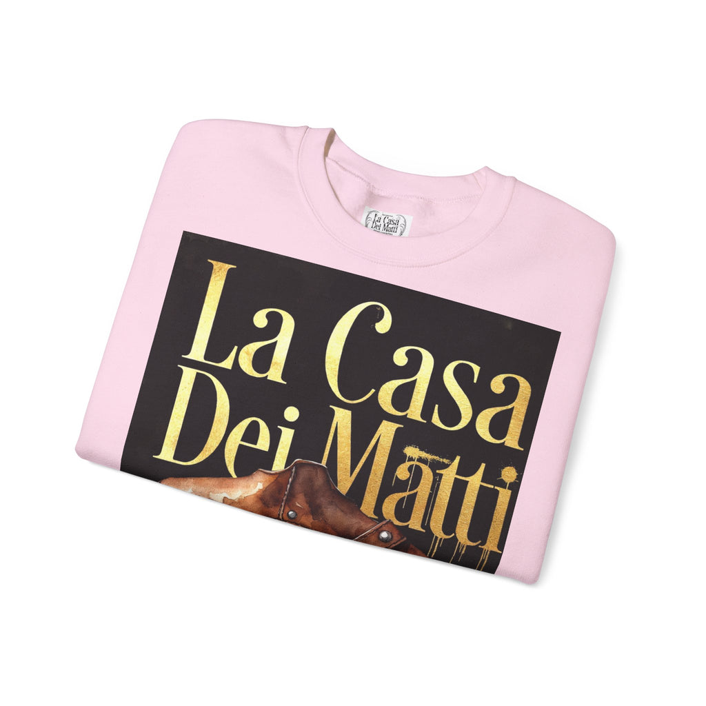 La Casa Dei Matti Crewneck Sweatshirt — Vintage Italian Gothic Graphic Pullover