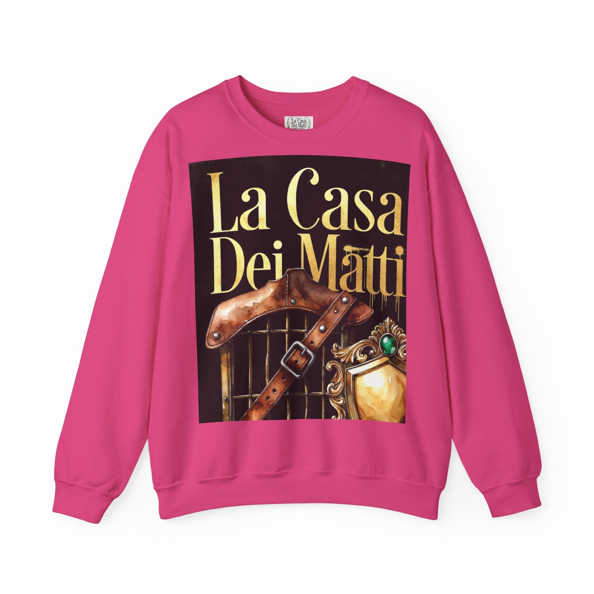 La Casa Dei Matti Crewneck Sweatshirt — Vintage Italian Gothic Graphic Pullover