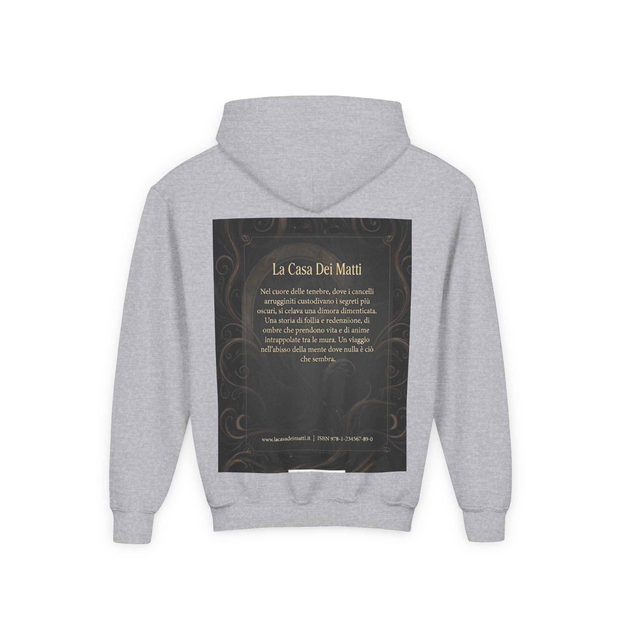 La Casa Dei Matti Hoodie — Vintage Italian Quote Graphic Youth Hoodie