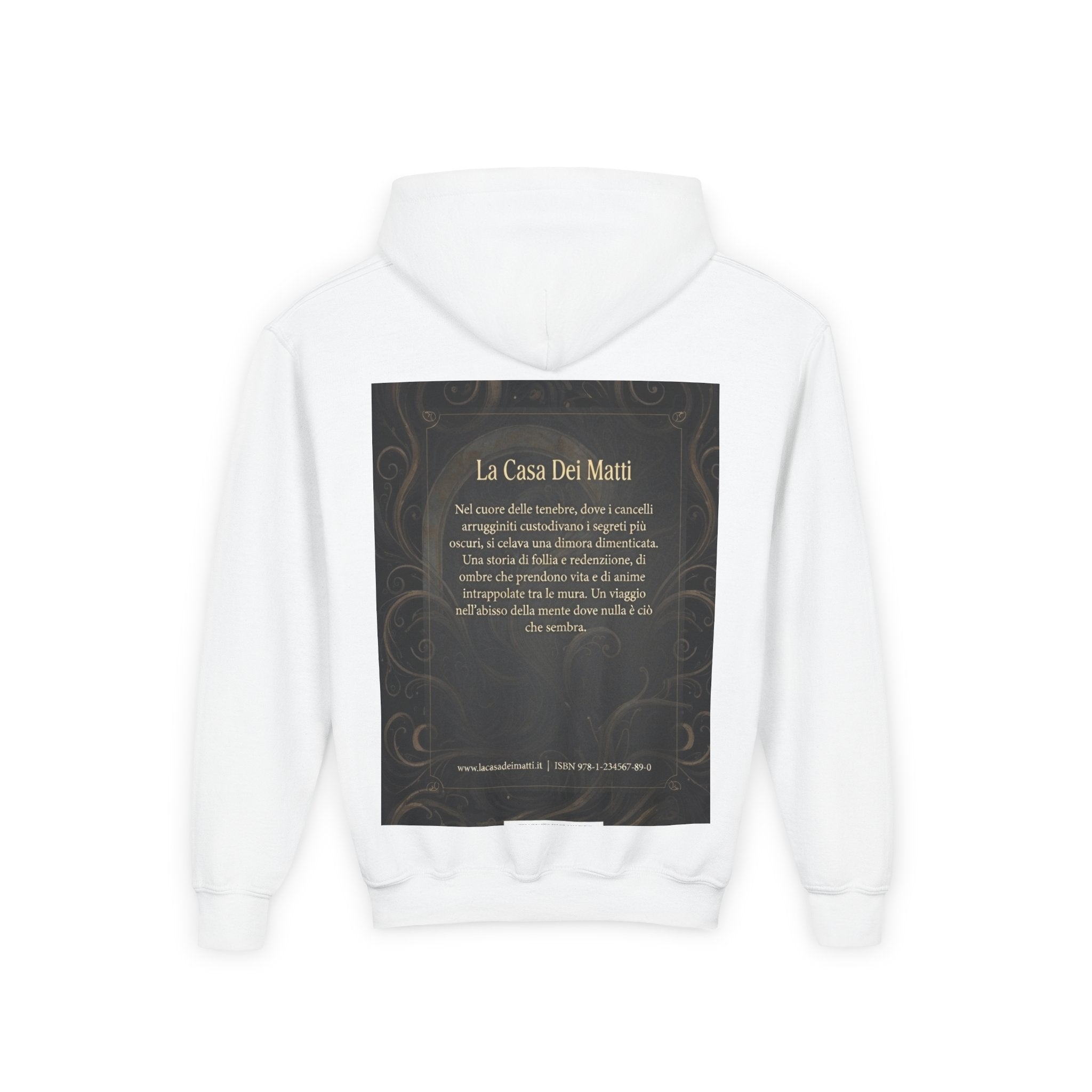 La Casa Dei Matti Hoodie — Vintage Italian Quote Graphic Youth Hoodie